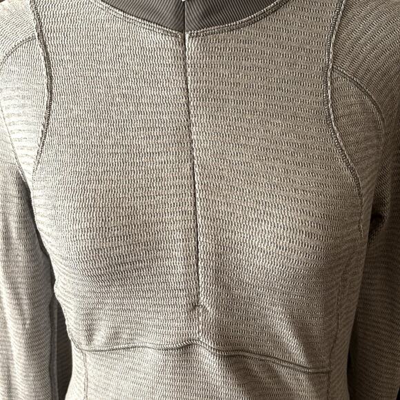 Lululemon Runderful 1/2 Zip Mini Check Pique White Heathered Slate Size - Picture 7 of 15